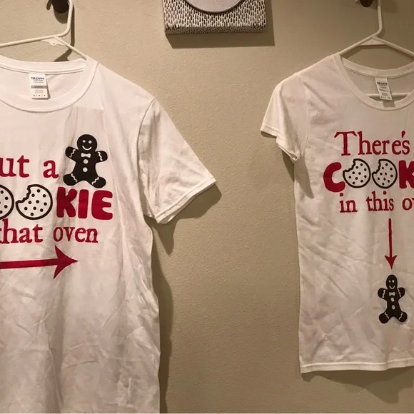 Couples Pregnancy Announcement Shirts | Set of 2 short sleeve shirts - Picture 4 of 10